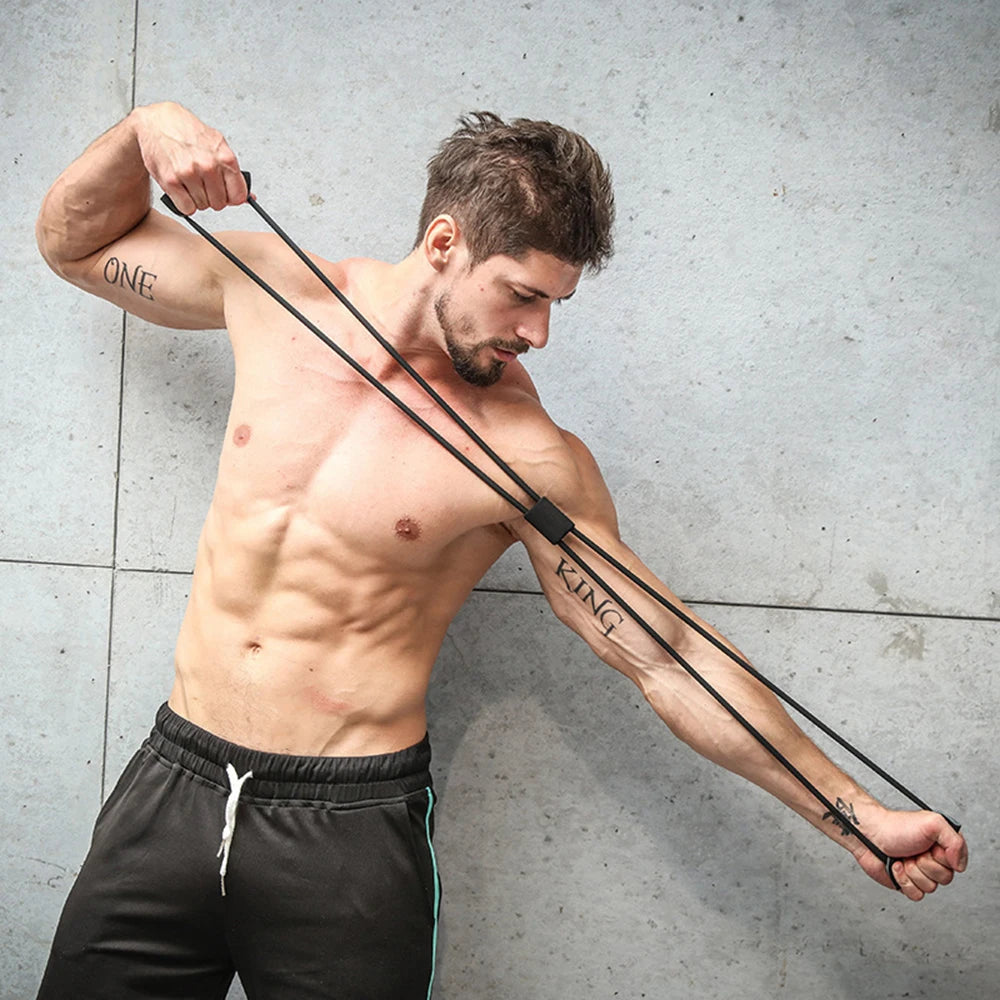 8-Shaped Resistance Band – Chest Expander for Home Fitness & Yoga