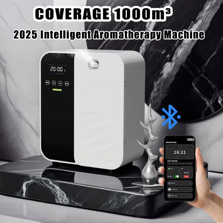 500ml Electric Aroma Diffuser – Waterless Scent Machine, Essential Oil Air Freshener for Home & Office (Covers up to 1000m³)