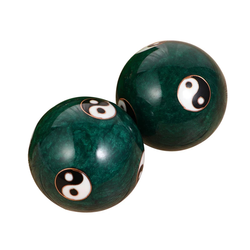 2Pcs Chinese Baoding Massage Balls – Spiky Acupressure Hand Therapy