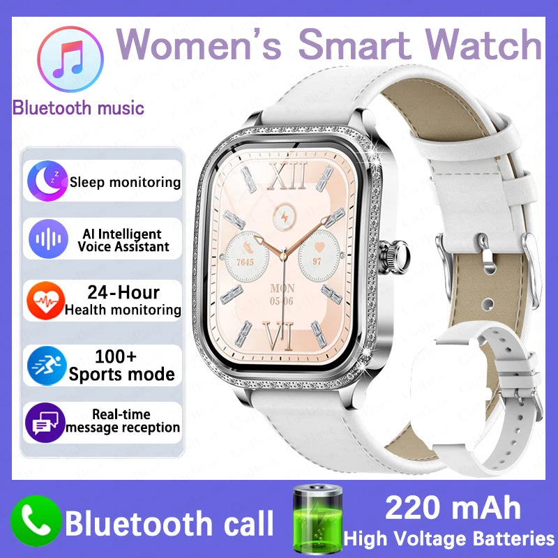 Women’s Smartwatch – Heart Rate, Blood Pressure, Music & BT Calling