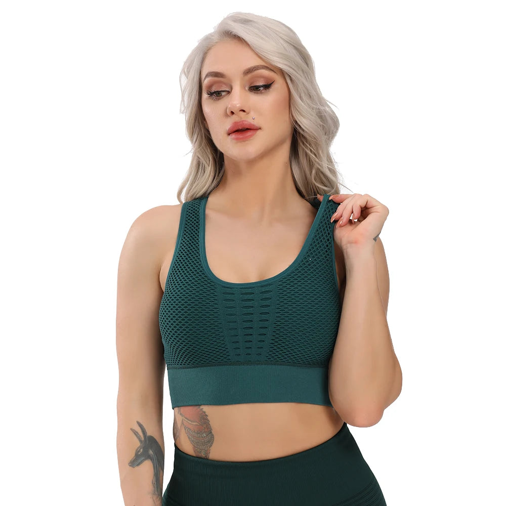 Hot Fitness Women’s Quick-Dry Sports Bra & Yoga Tank Top