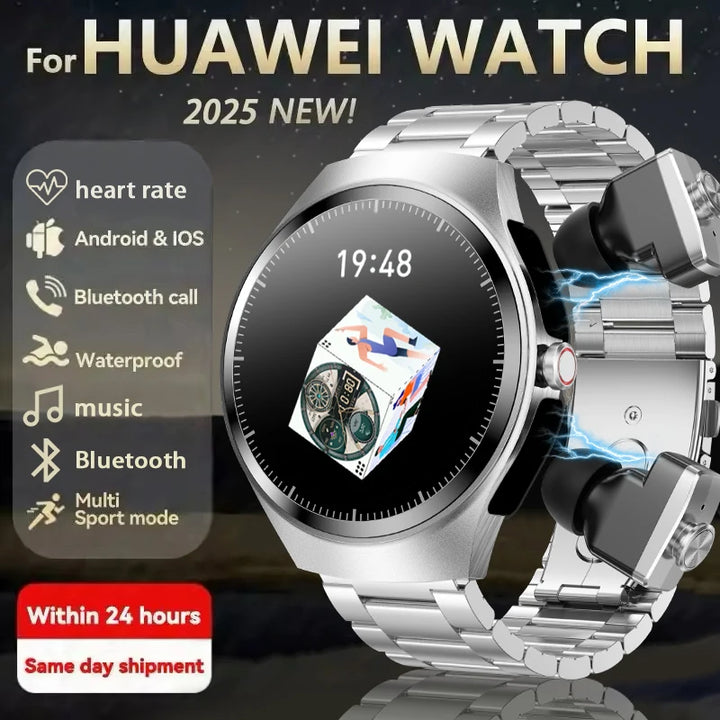 GEJIAN Smartwatch with Built-in Headphones & AMOLED Display