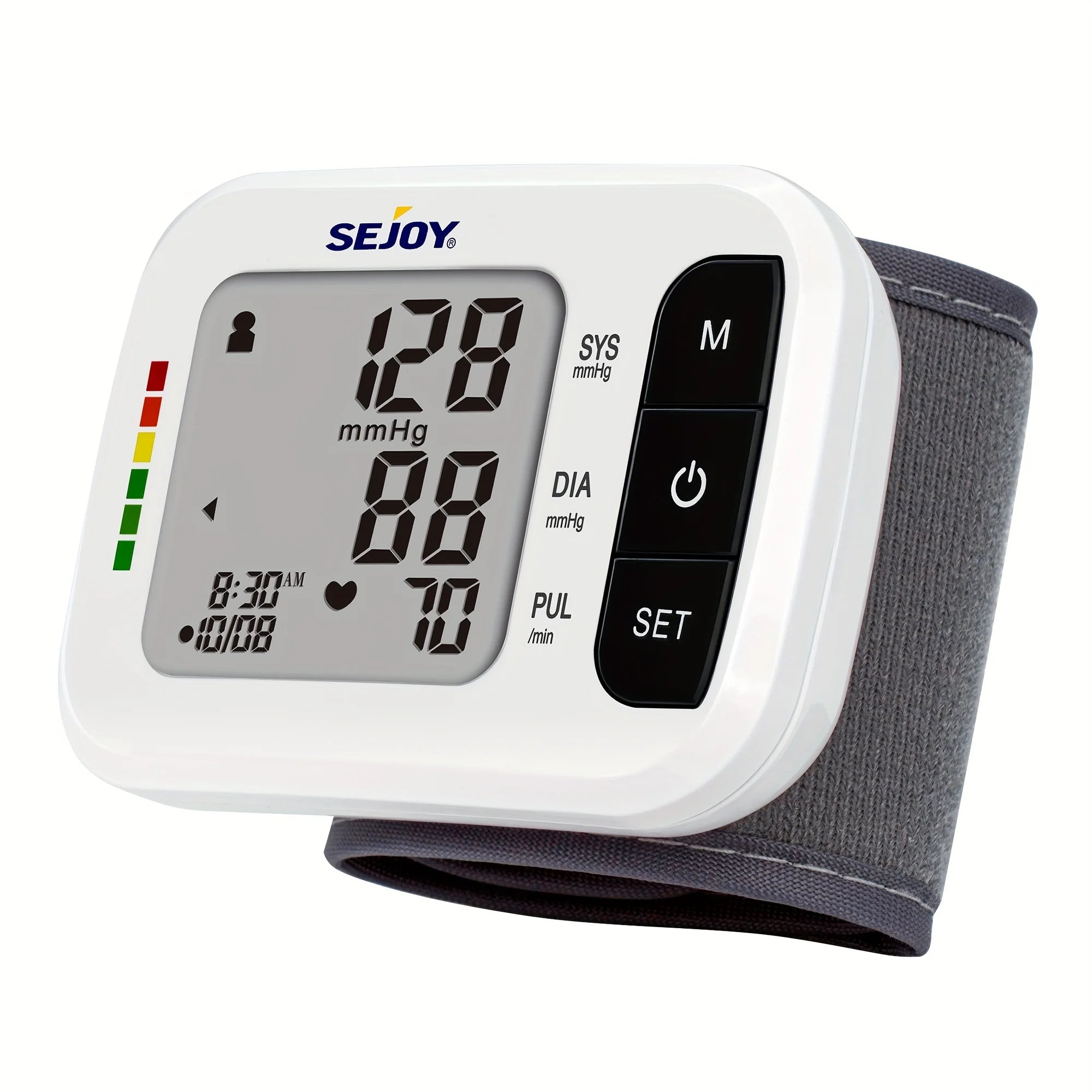 SEJOY Wrist Blood Pressure Monitor – Automatic Cuff with Heartbeat Detection