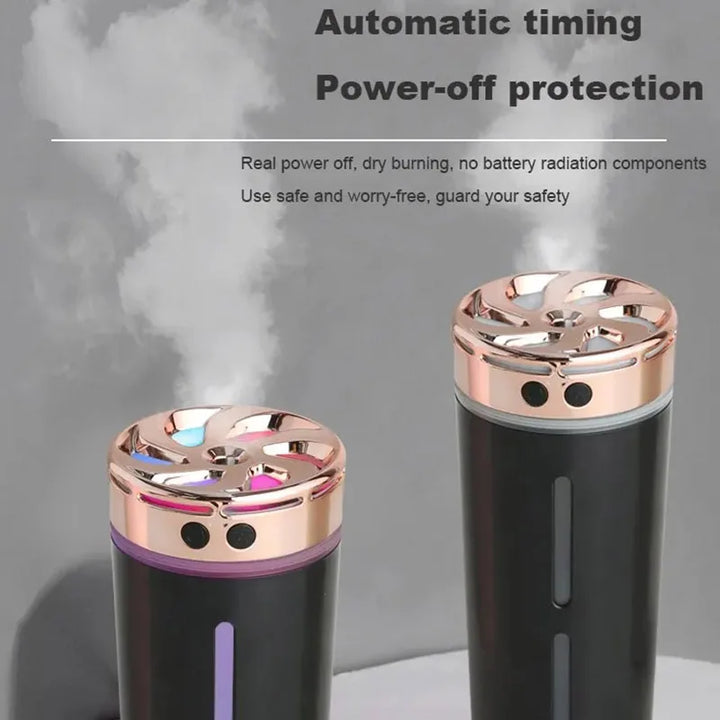 300ml Car Air Humidifier with Night Light & Aroma Diffuser