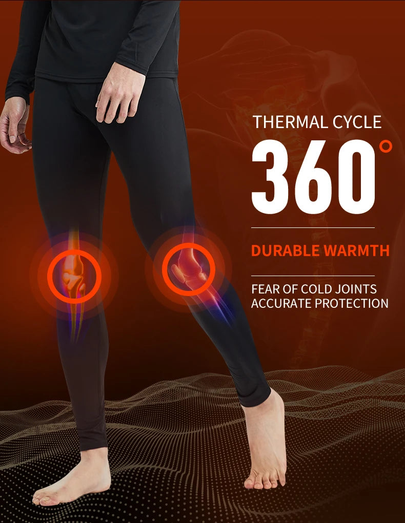 Men’s Plush Warm Pants – Winter Slim Fit Thermal Bottoms
