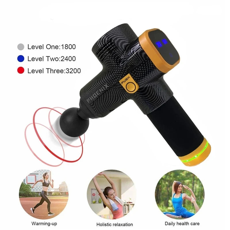 Phoenix A2 Massage Gun – Deep Tissue Muscle Relaxation Therapy Massager