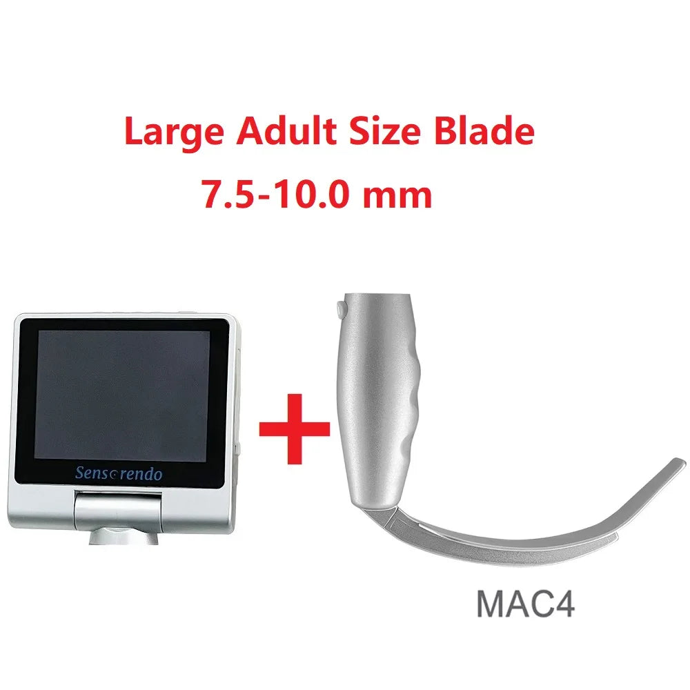 " Digital Video Laryngoscope – Touchscreen Anesthesia Scope with Reusable Blades