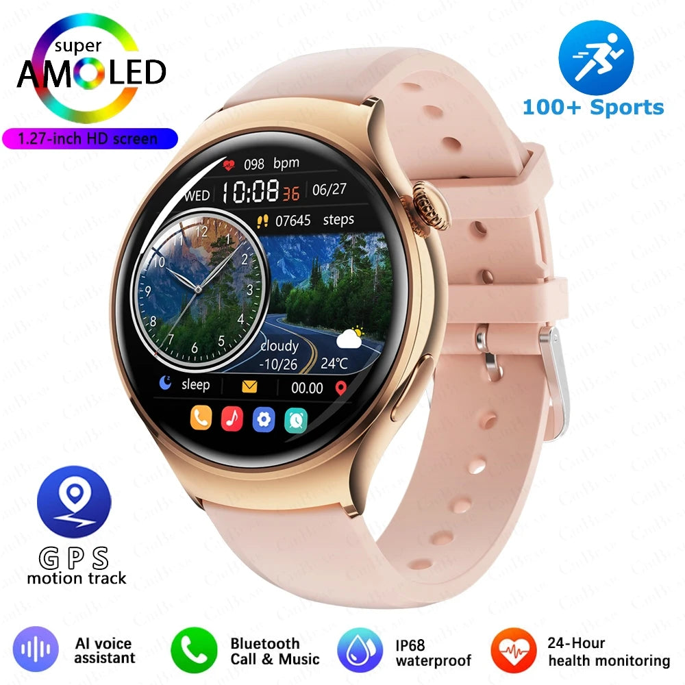 Women’s GPS Smartwatch with NFC, Bluetooth Call & Health Tracking