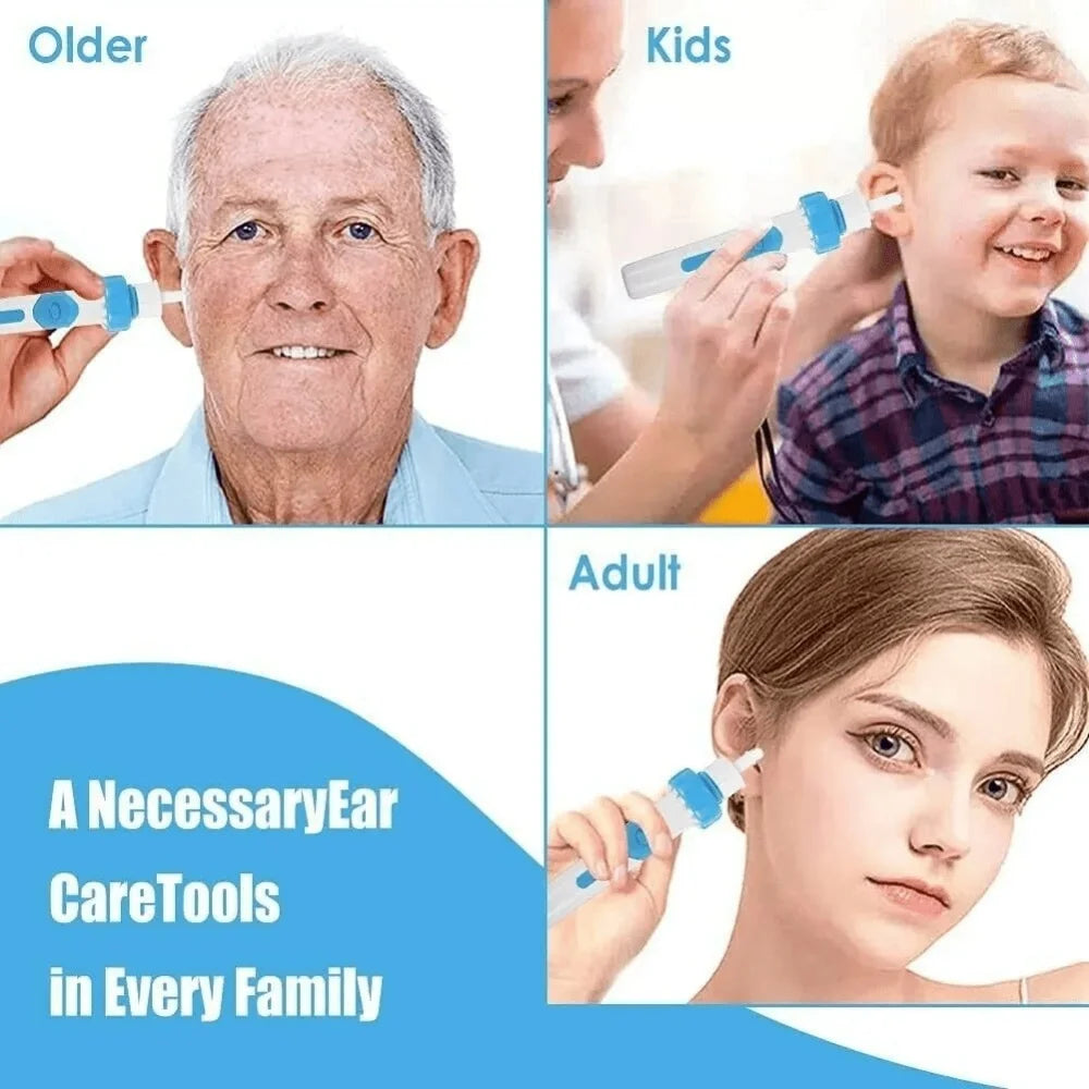 Electric Earpick – Safe Earwax Cleaner for Children & Adults, Ear Care Wax Remover