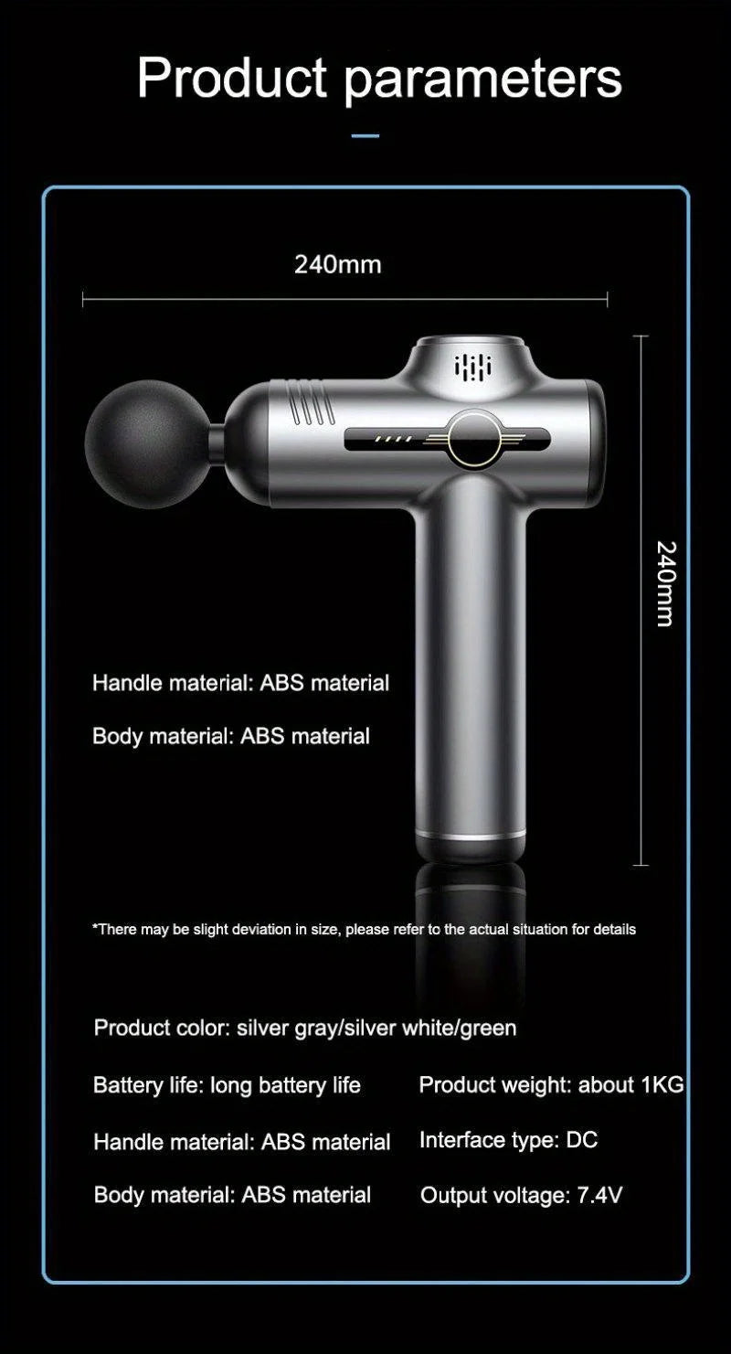 Portable Fascia Massage Gun – Deep Muscle Relaxation & Fitness