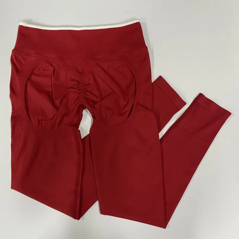 Women’s Seamless Yoga Set – Strappy Sports Bra & Stretch Leggings