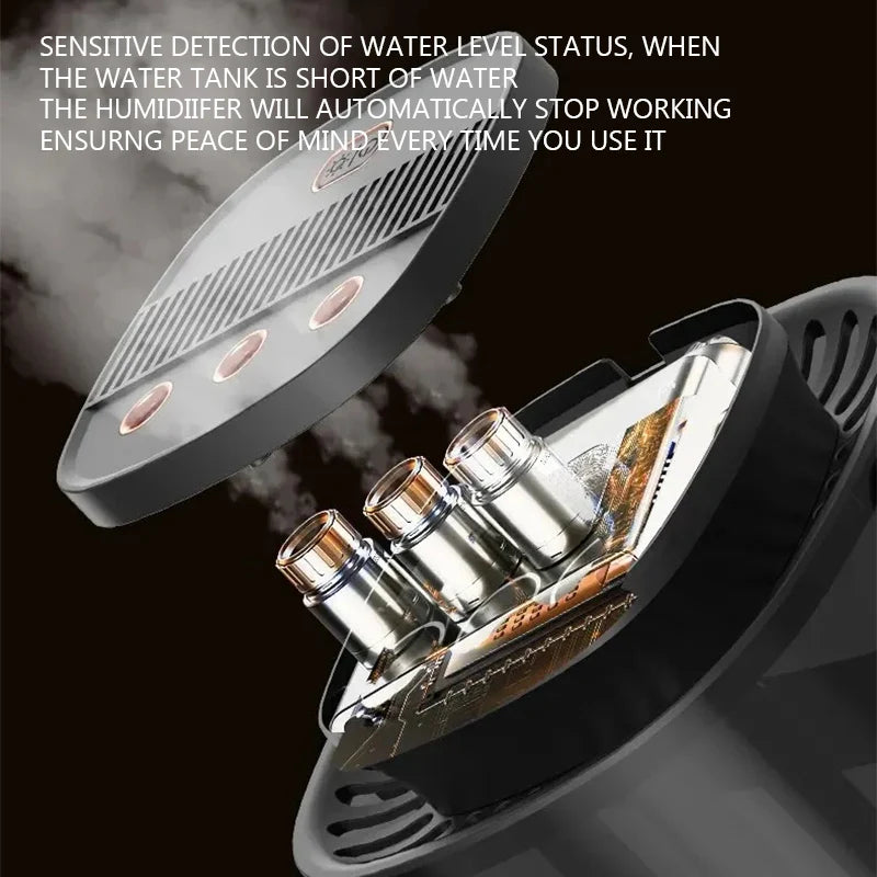 3L Cool Mist Air Humidifier – USB Aroma Diffuser for Home & Office
