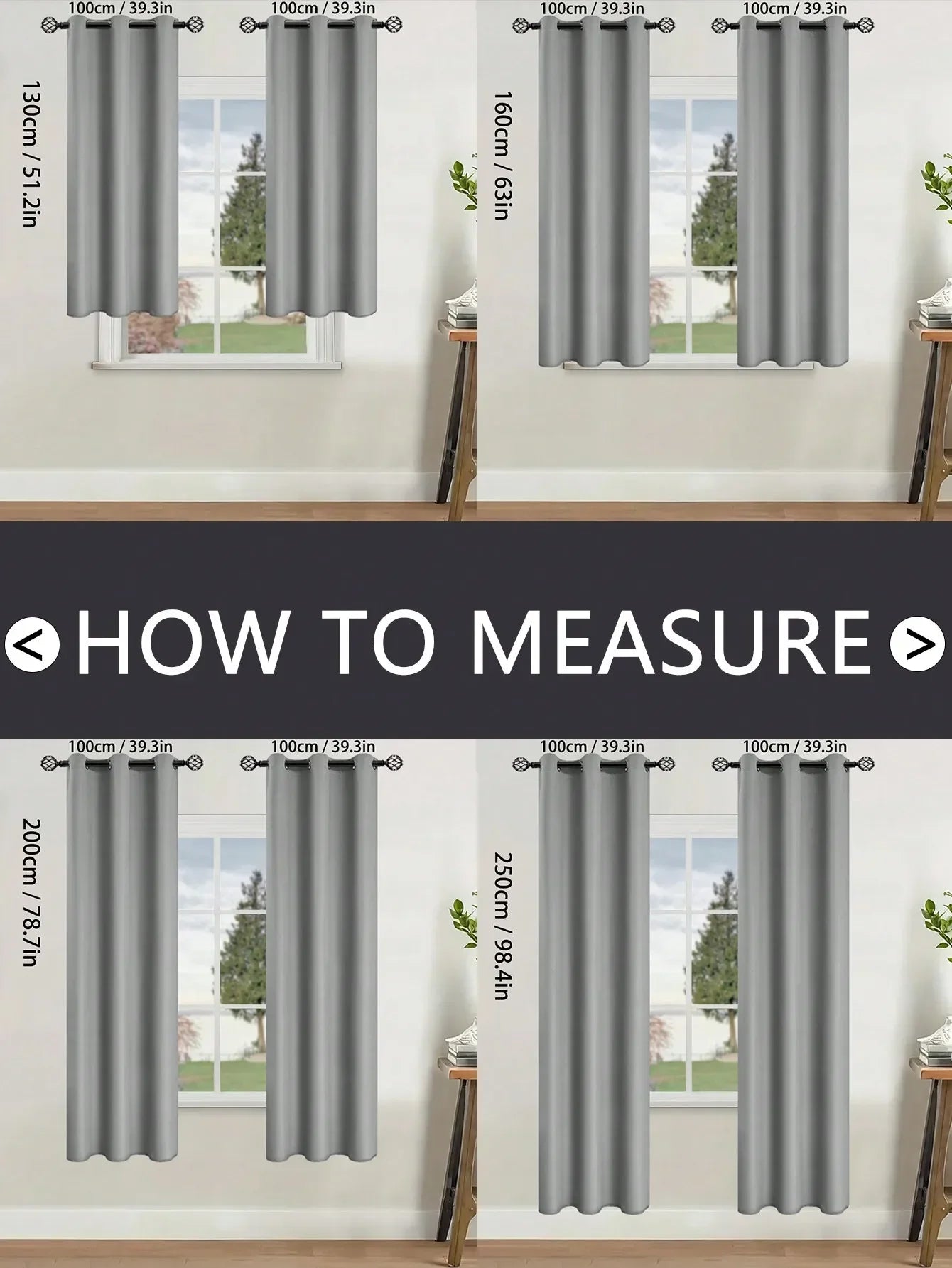 Solid Blackout Curtain with Grommets – Bedroom Privacy Drapes