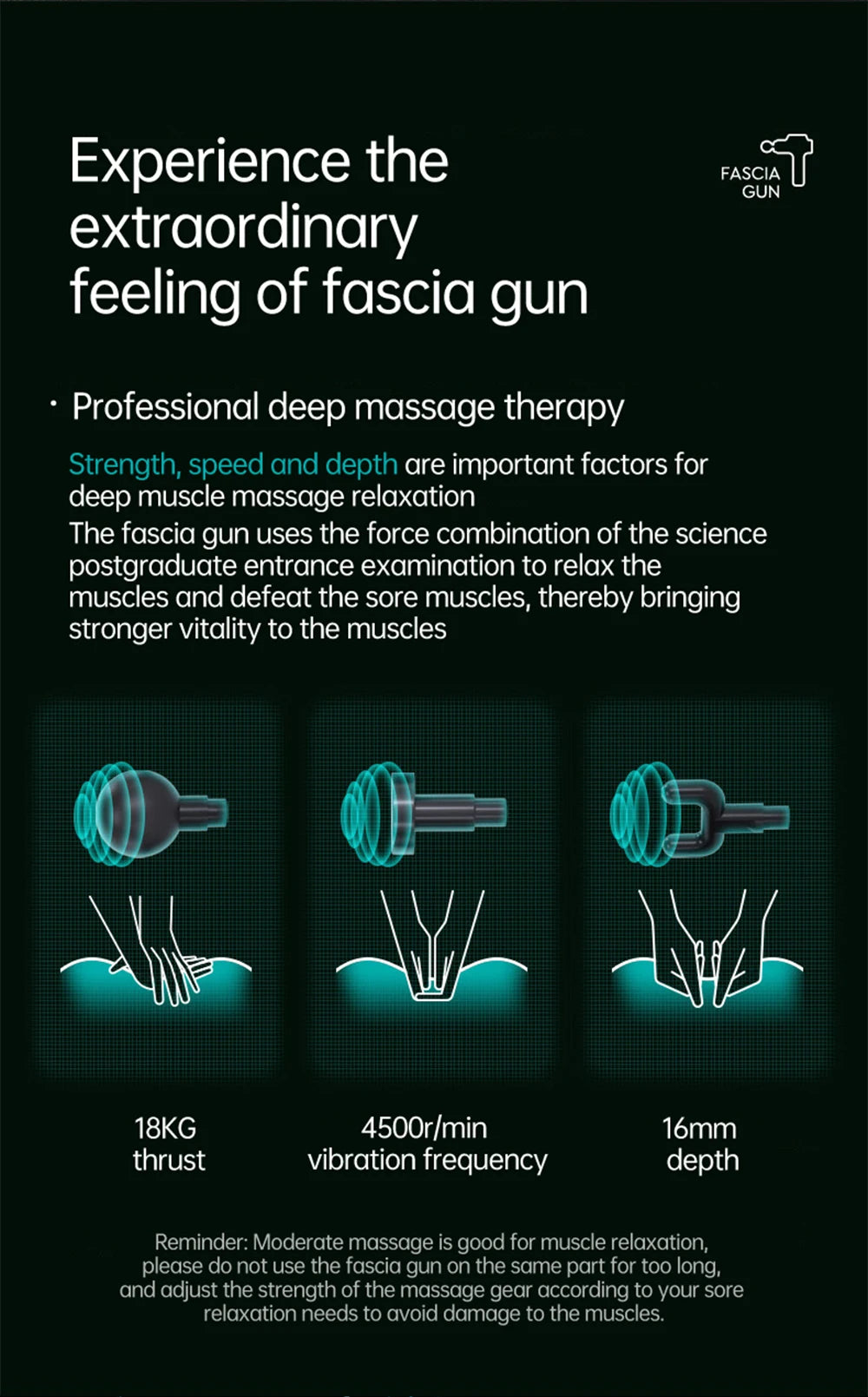 99-Level Deep Tissue Massage Gun – Electric Muscle & Fascia Relaxation Tool