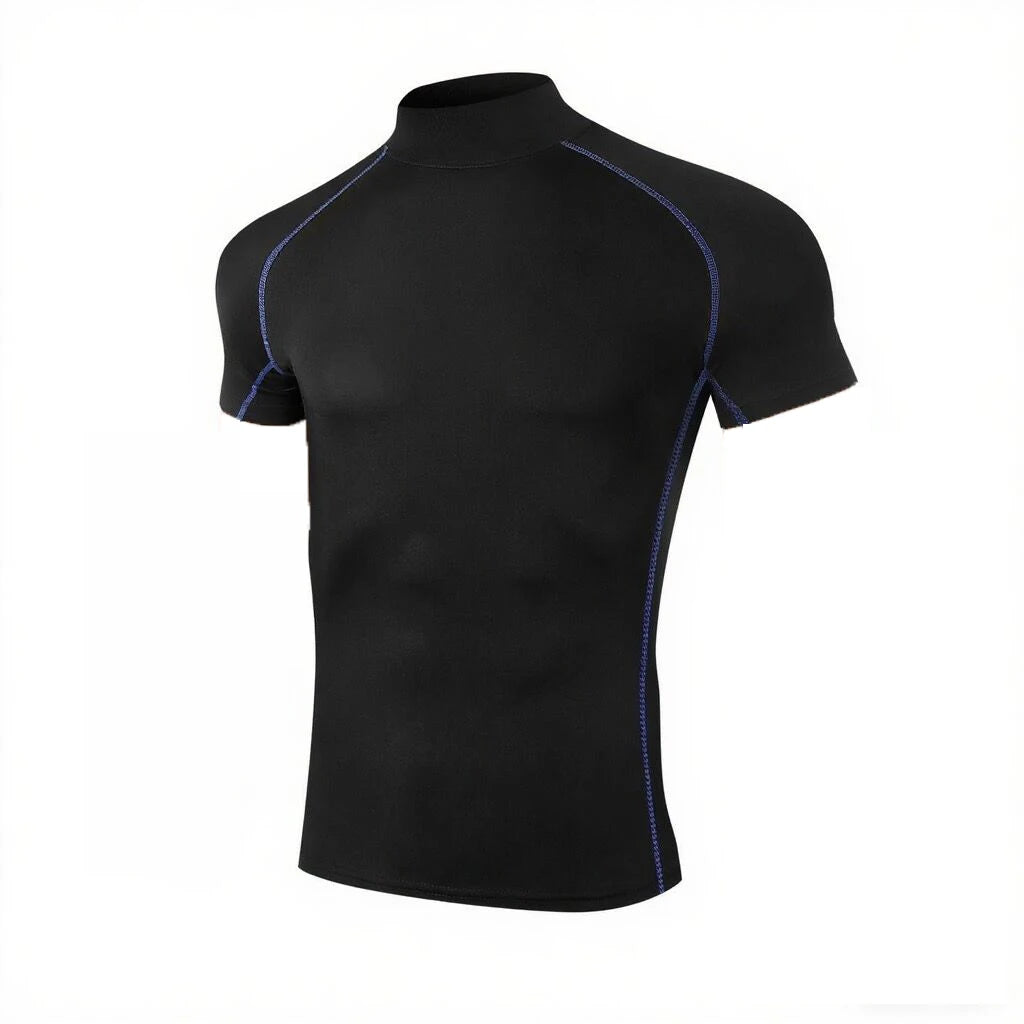 Men’s Compression T-Shirt – Bodybuilding Sportswear, Quick-Dry Short Sleeve Gym Running Workout Top