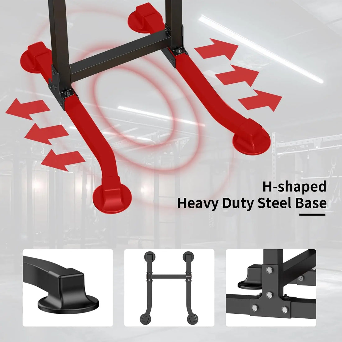 Adjustable Power Tower – Pull Up & Dip Station for Home Gym