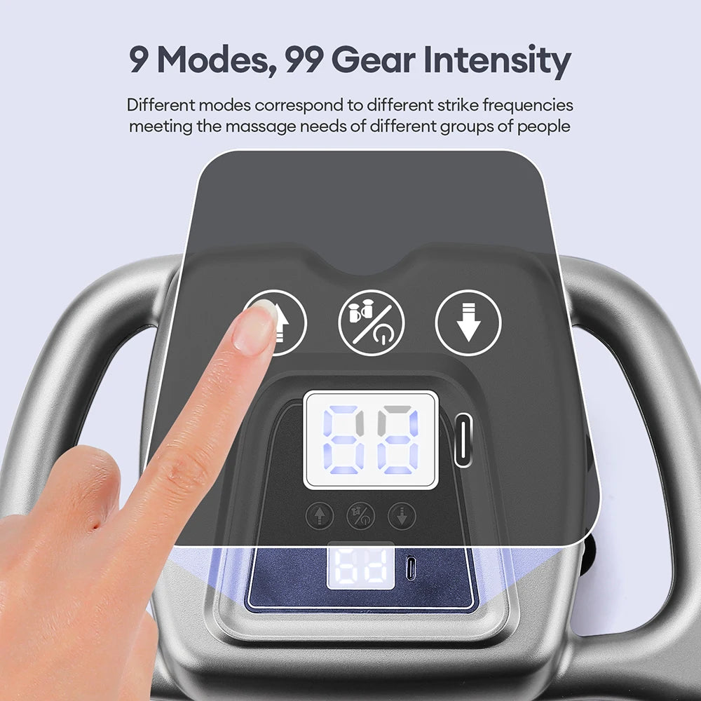 24-Head High-Frequency Massage Gun with 99 Speed Levels