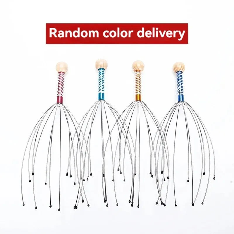 Stainless Steel Octopus Head Massager – Scalp Scratcher & Relaxer