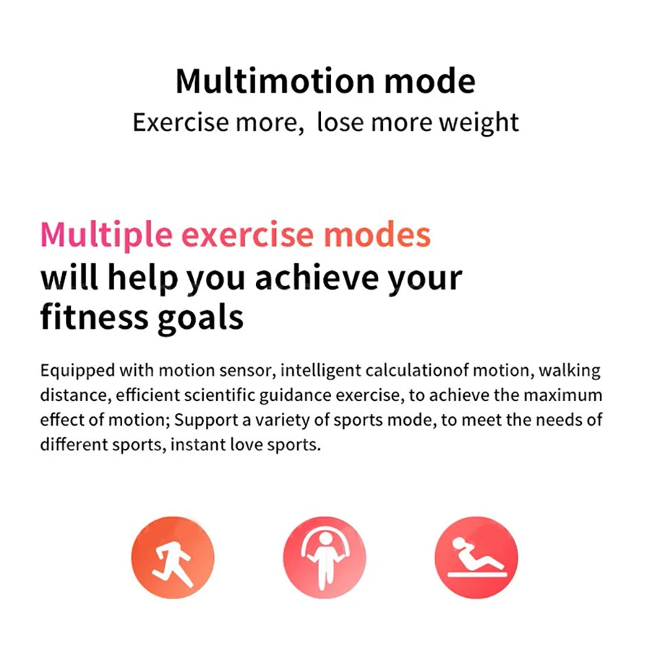 M6 Smart Watch – Waterproof Fitness Tracker with Heart & BP Monitor