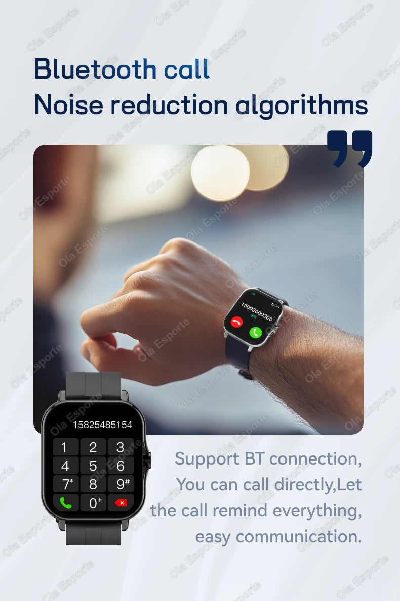 1.83" Waterproof Smartwatch with Call & Sleep Monitoring