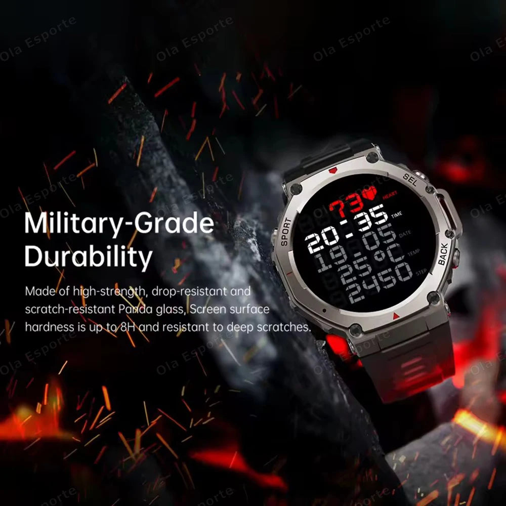 T-Rex 3 GPS Smartwatch – 10ATM Waterproof Military Sports Fitness Watch