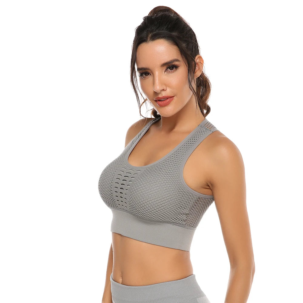 Hot Fitness Women’s Quick-Dry Sports Bra & Yoga Tank Top