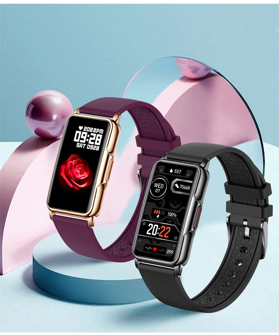 Smart Bracelet Watch – Android iOS Compatible, Waterproof Fitness Tracker with Heart Rate Monitor & 20+ Sports Modes, Gift for Men & Women