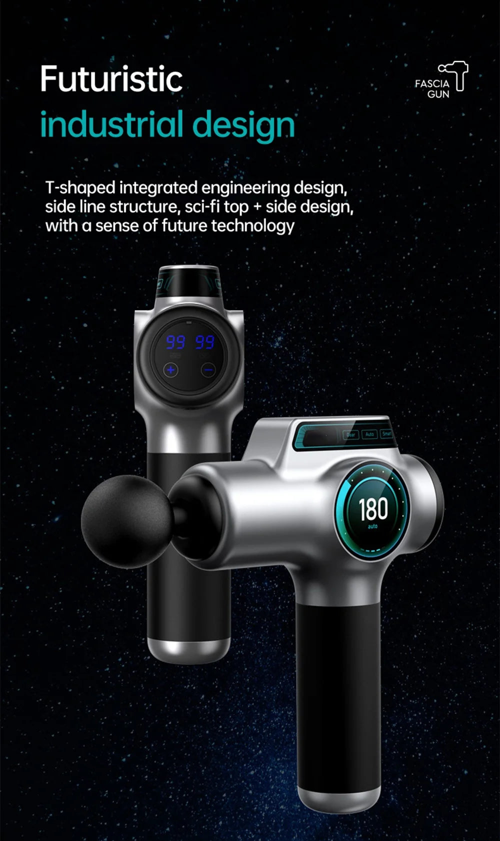 99-Level Deep Tissue Massage Gun – Electric Muscle & Fascia Relaxation Tool