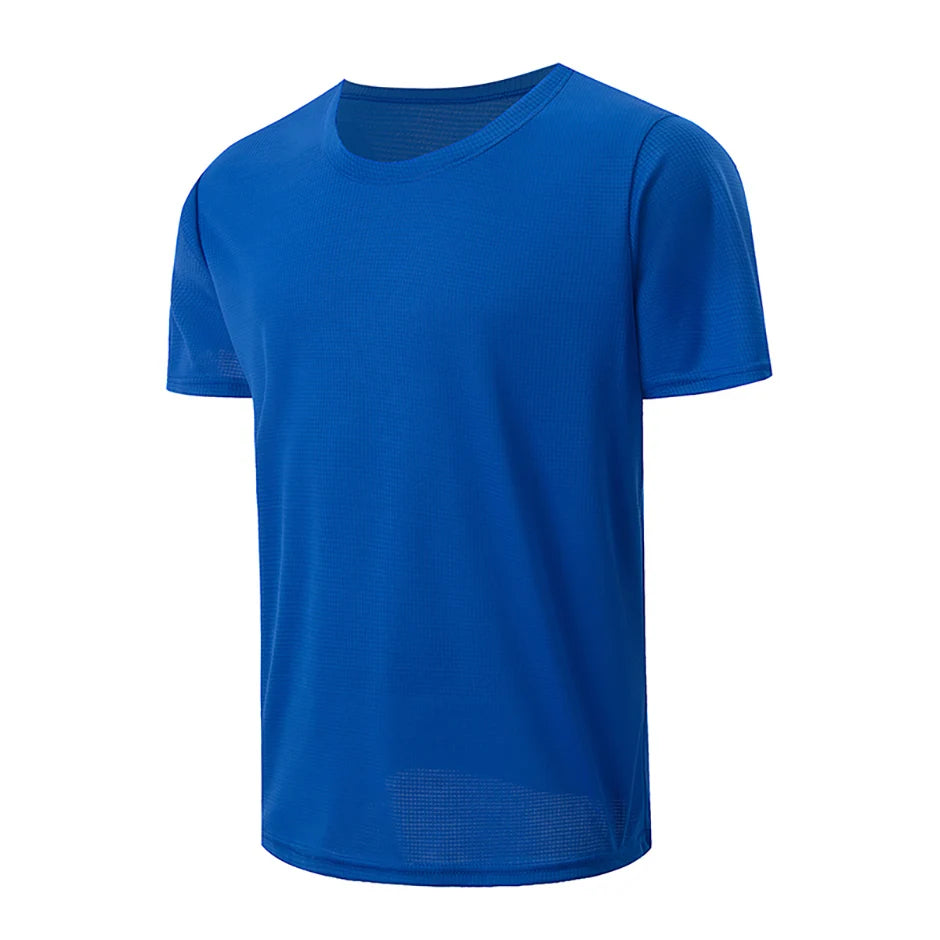 Men’s Waffle Sports Shirt – Short Sleeve Fitness & Training Top (1/5 Pcs)