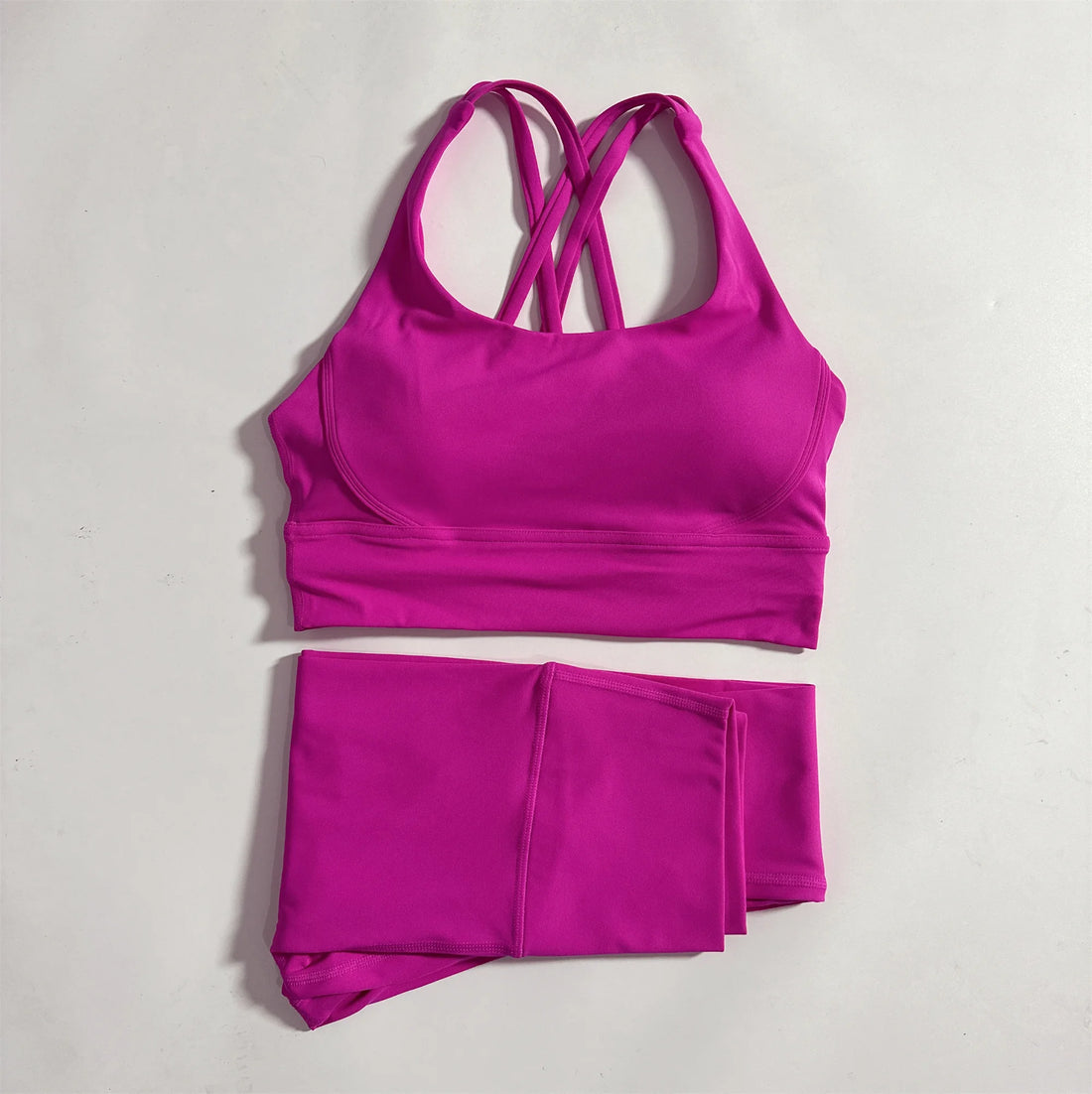 2-Piece Women’s Fitness Set – Sports Bra & High-Waist Yoga Leggings