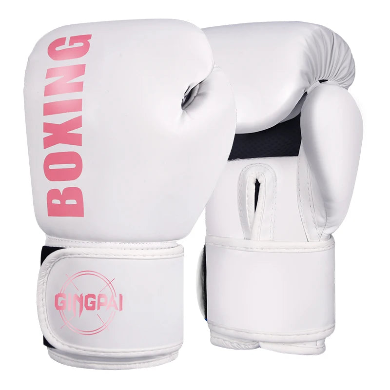 High-Quality PU Leather Boxing Gloves – 6/8/10/12oz Muay Thai, MMA, Free Fight & Sandbag Training Gloves for Men and Women