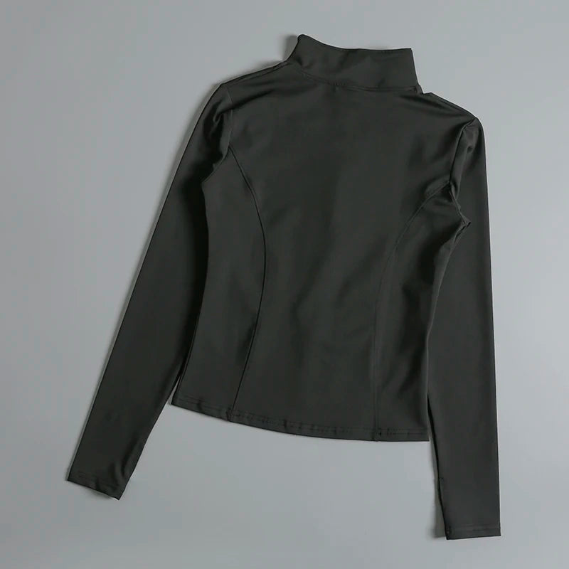Women’s Cropped Gym & Yoga Zip-Up Sports Jacket