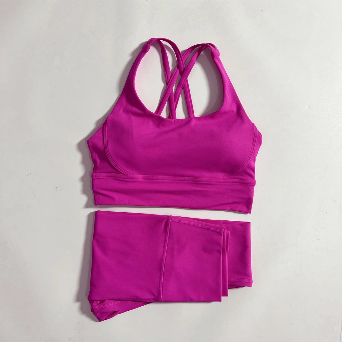 2-Piece Women’s Fitness Set – Sports Bra & High-Waist Yoga Leggings