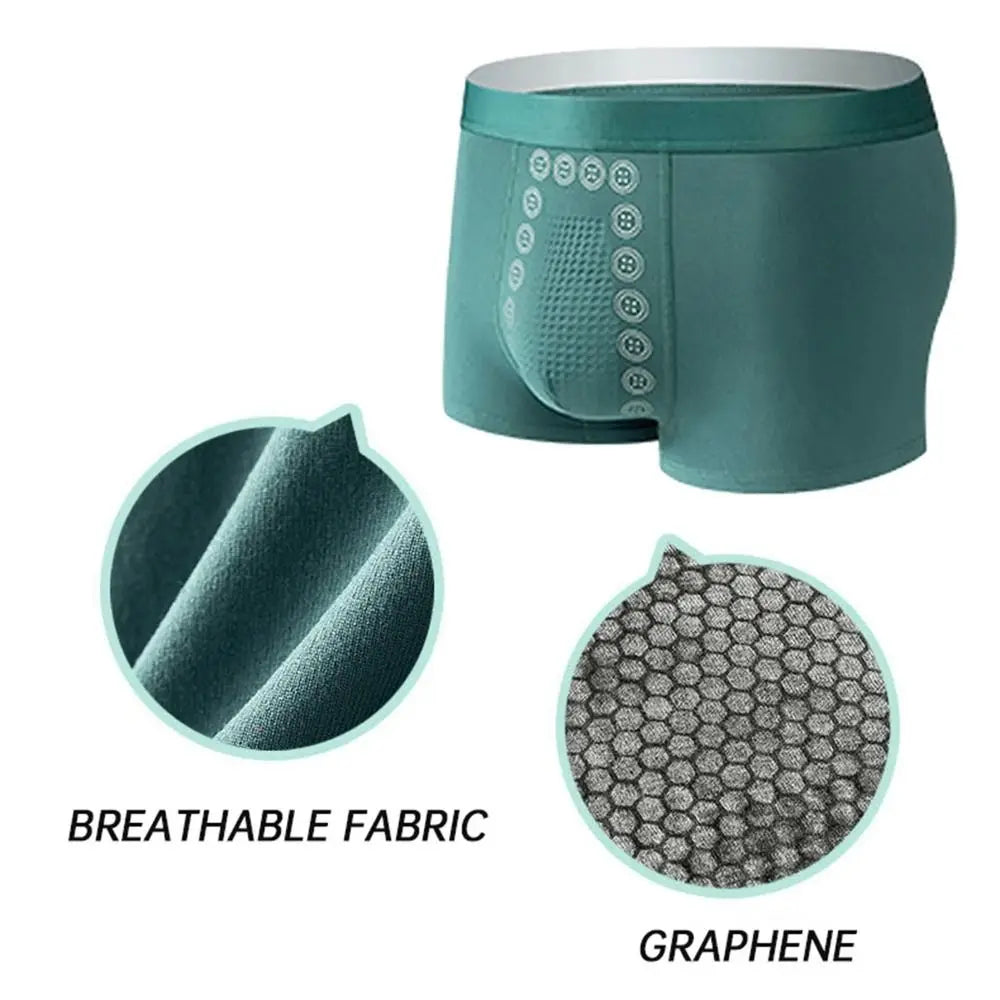 Energy Field Therapy Men’s Underwear – Breathable Magnetic Therapy Slim Briefs, Elastic Polyester Fibre