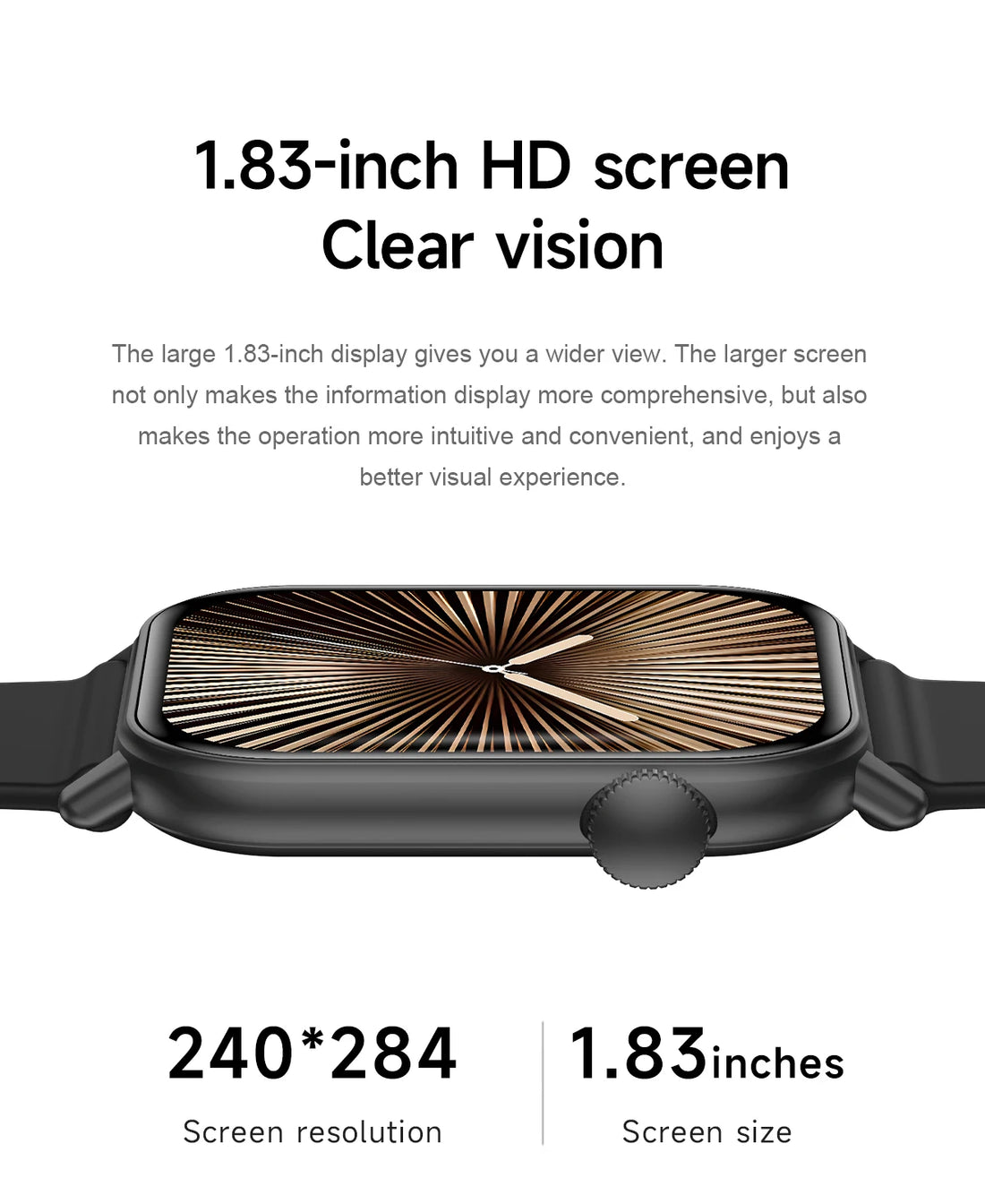 LIGE 2025 Smartwatch 1.83" HD Screen, BT Call, Health & Fitness Tracker