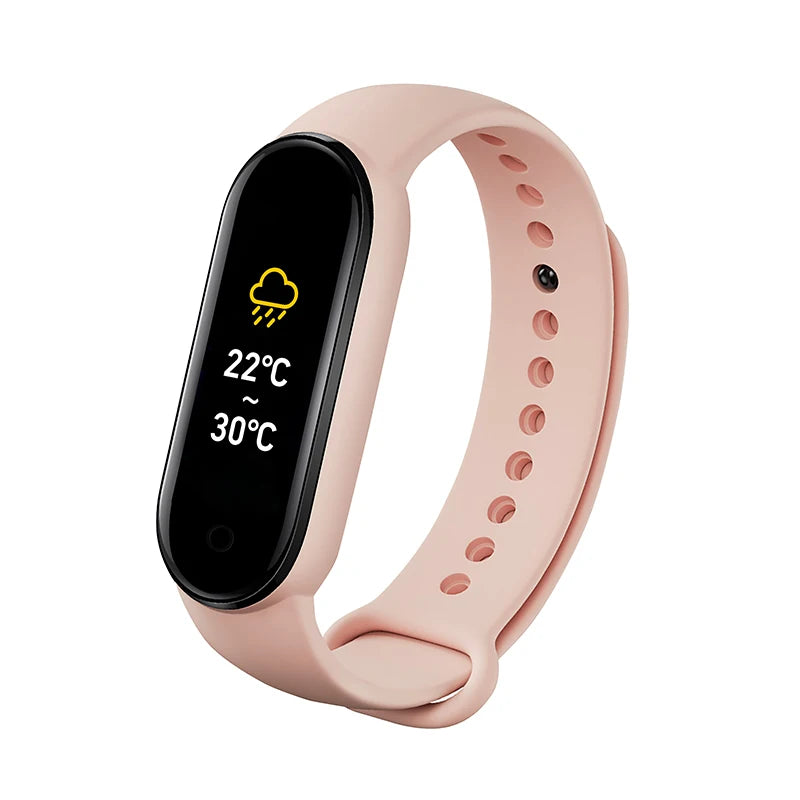 M6 Smart Watch – Waterproof Fitness Tracker with Heart & BP Monitor