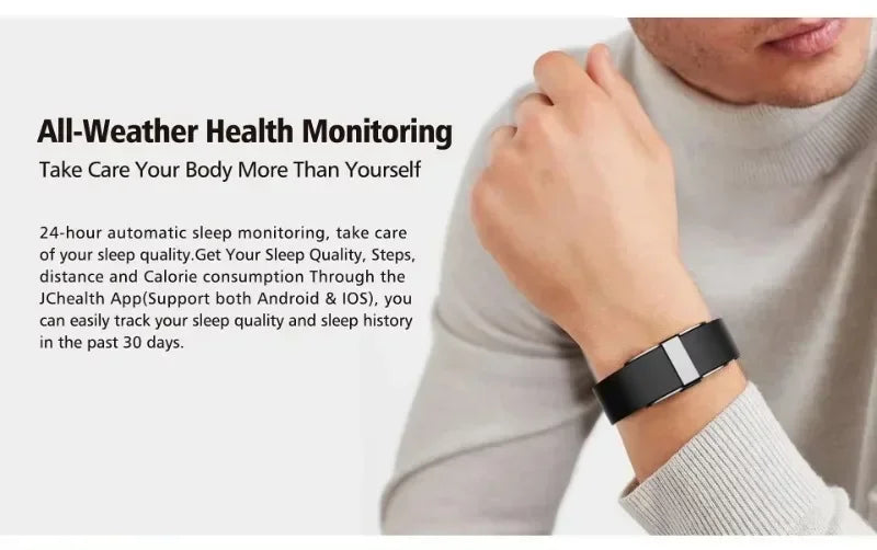 2208A Smart Bracelet – Heart Rate & Blood Pressure Monitor, Fitness Tracker Watch with Pedometer for Men & Women