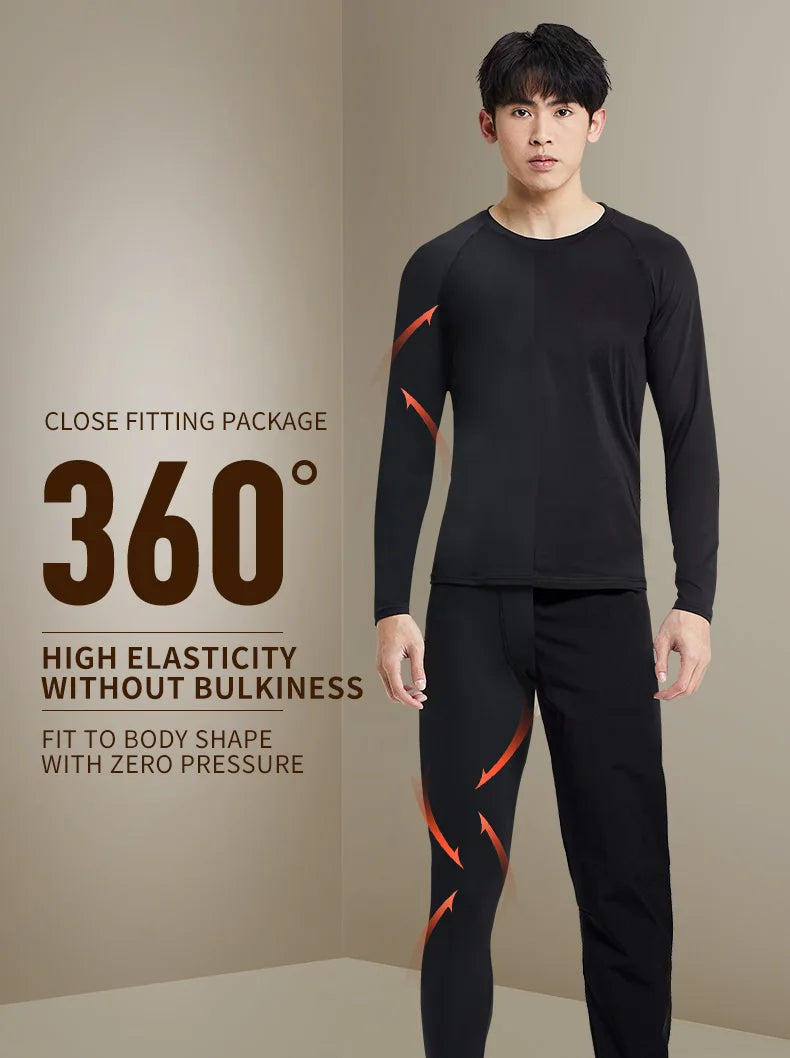 Men’s Plush Warm Pants – Winter Slim Fit Thermal Bottoms