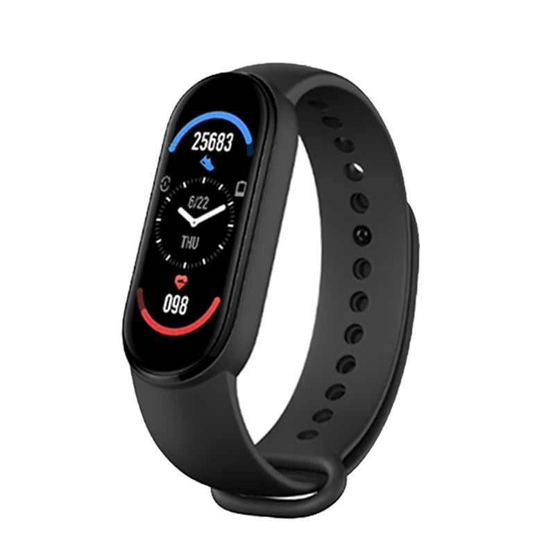 M6 Smart Watch – Waterproof Fitness Tracker with Heart & BP Monitor