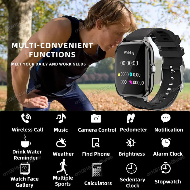 1.83" Waterproof Smartwatch with Call & Sleep Monitoring
