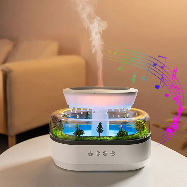 Rain Cloud Humidifier with Essential Oil Diffuser and 7-Color Night Light