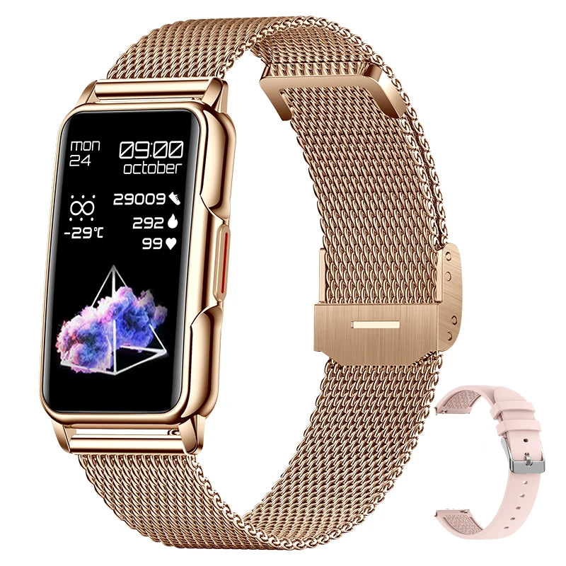 Smart Bracelet Watch – Android iOS Compatible, Waterproof Fitness Tracker with Heart Rate Monitor & 20+ Sports Modes, Gift for Men & Women