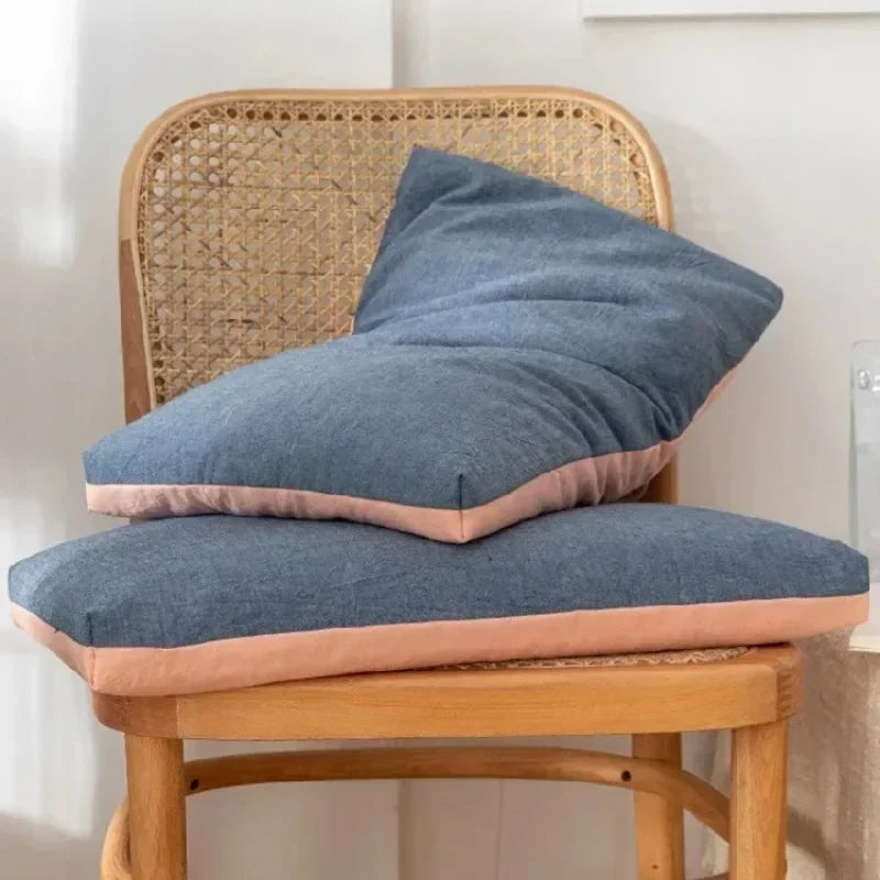 Organic Buckwheat Pillow – Coarse Cloth Cover, Cooling Hulls, Cervical Pain Relief