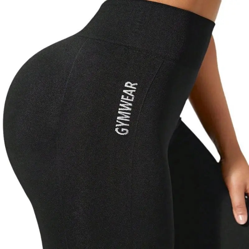 Seamless High Waisted Yoga Pants – Peach Hip Lifting Leggings