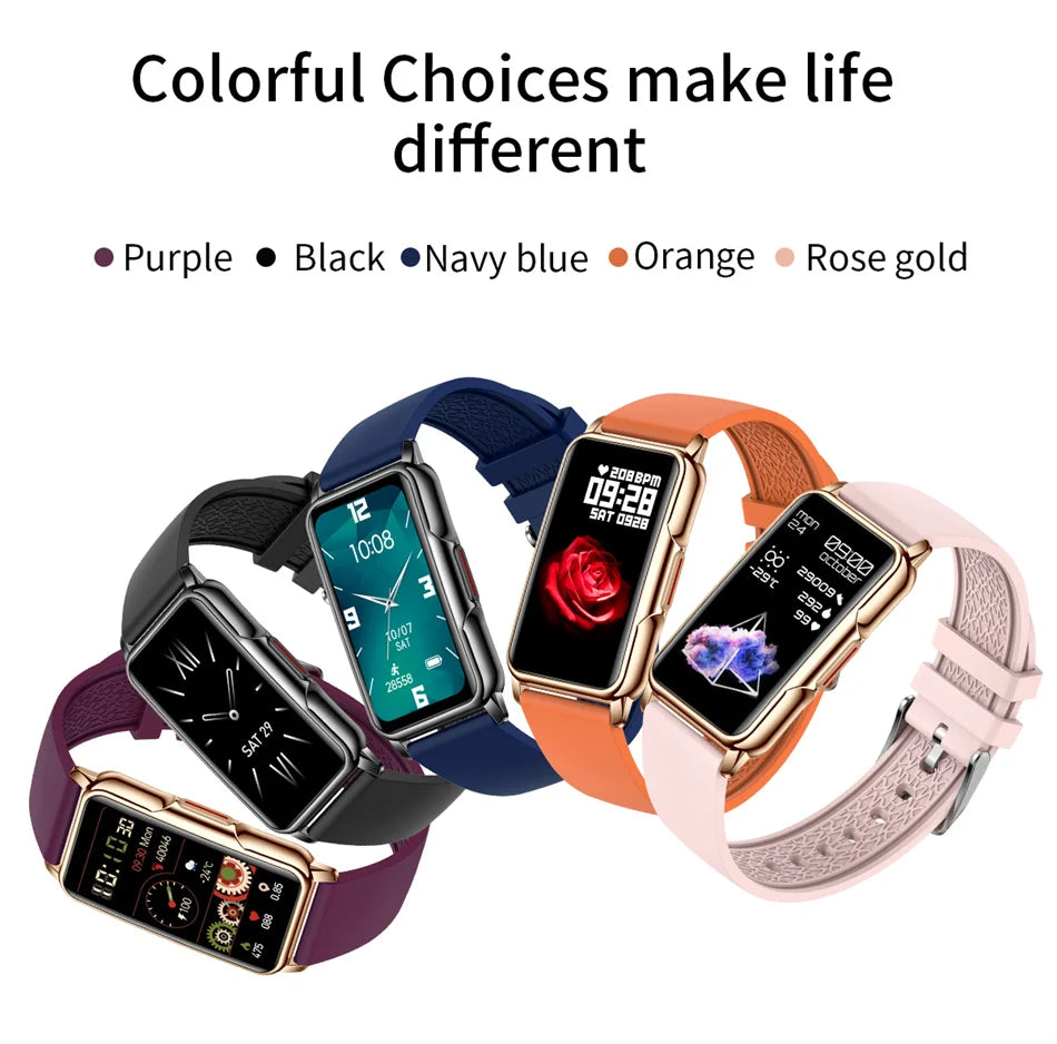 Smart Bracelet Watch – Android iOS Compatible, Waterproof Fitness Tracker with Heart Rate Monitor & 20+ Sports Modes, Gift for Men & Women