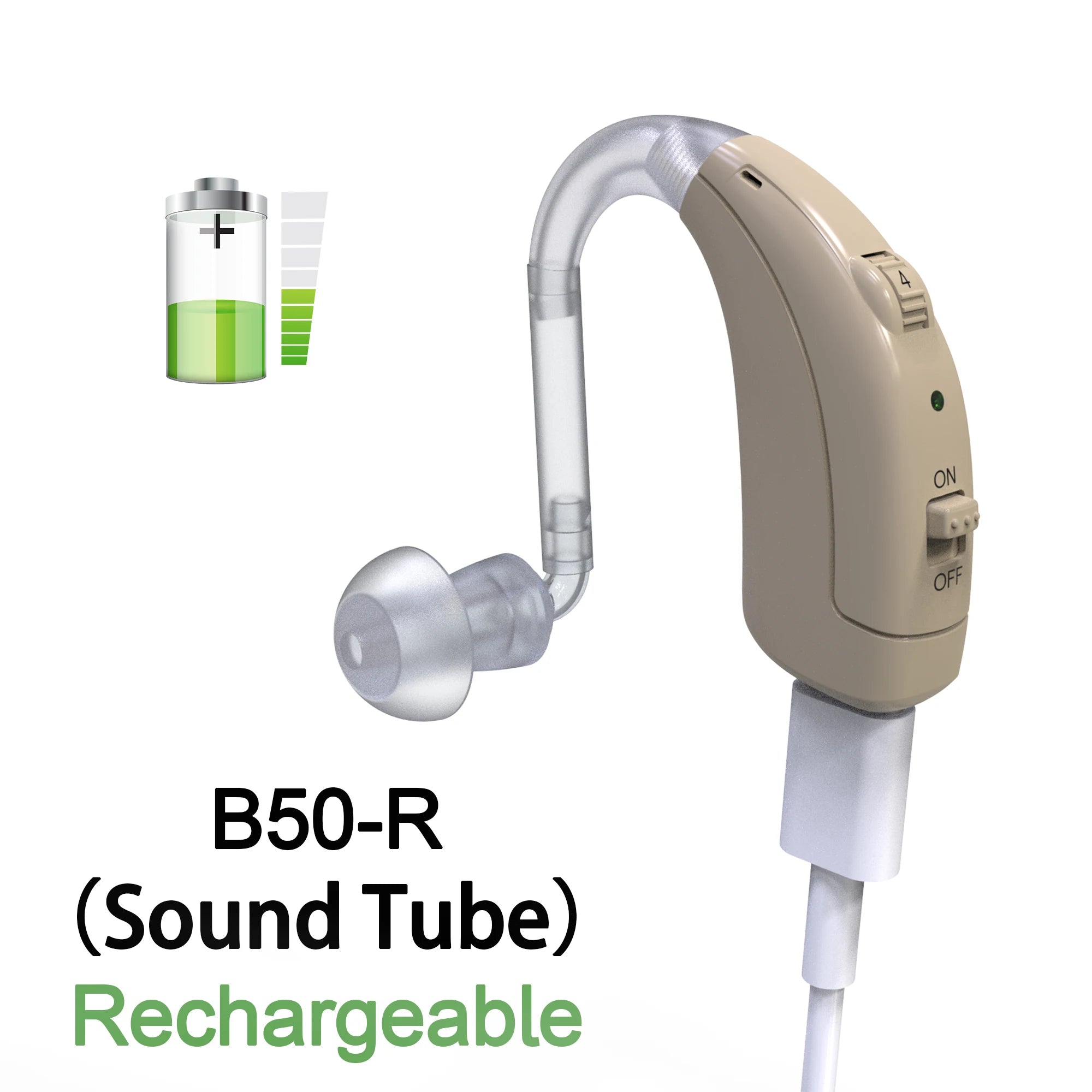 2024 BTE Digital Hearing Aid – Adjustable Tone Amplifier for Seniors