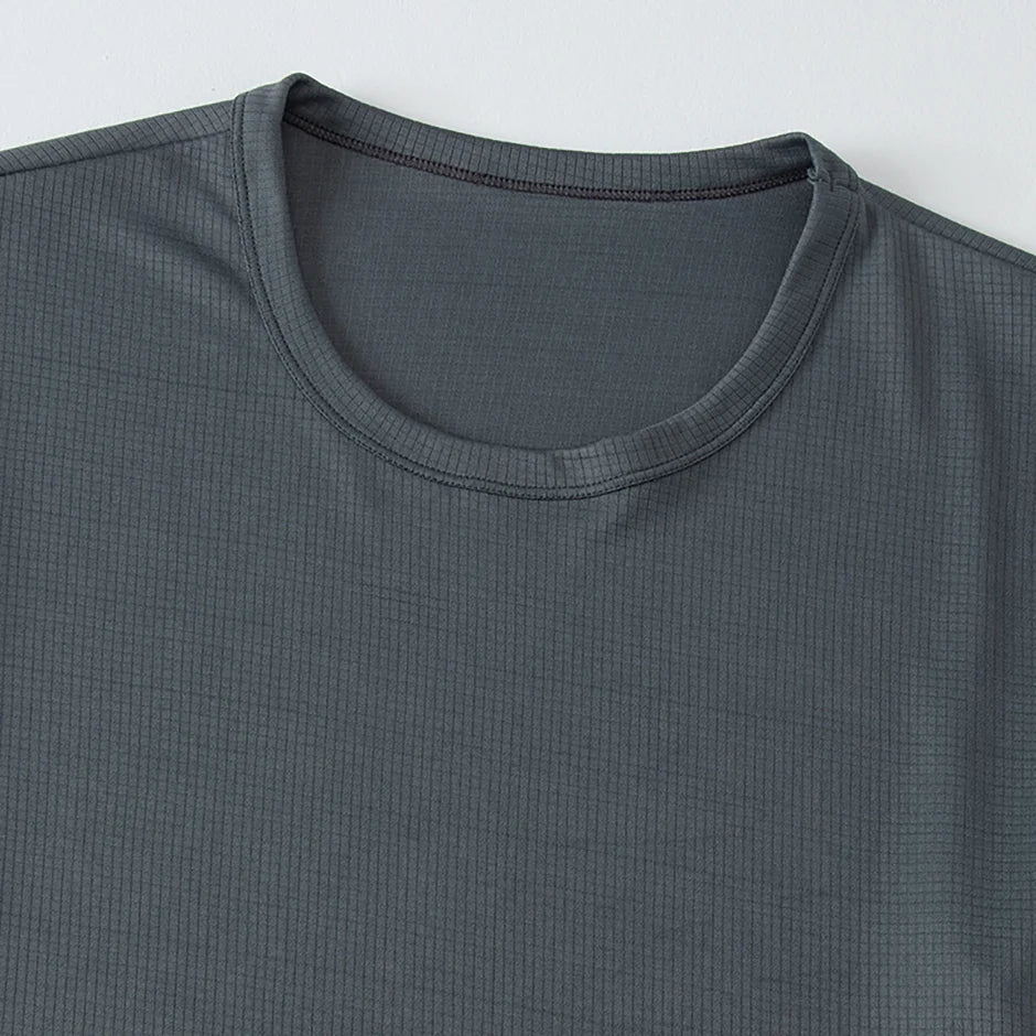 Men’s Waffle Sports Shirt – Short Sleeve Fitness & Training Top (1/5 Pcs)