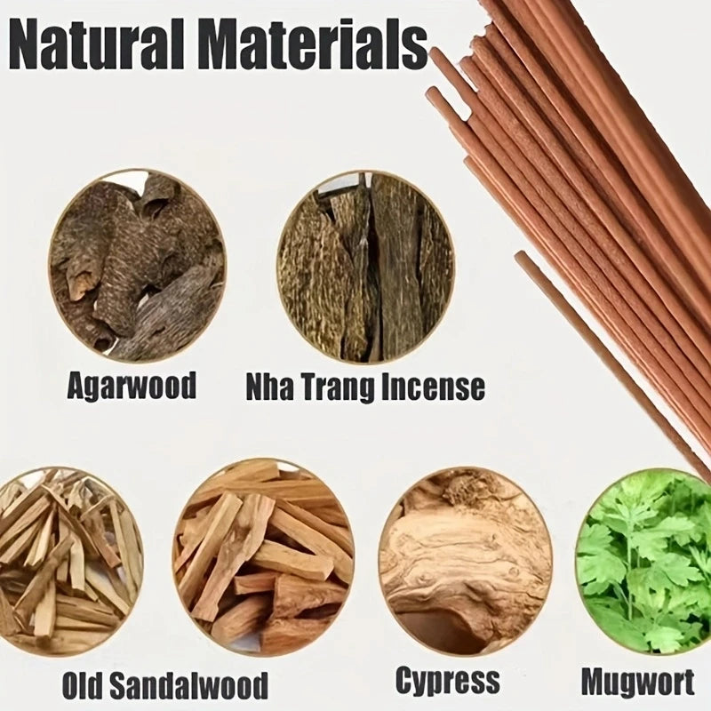 40pcs Natural Sandalwood Incense Sticks – Home & Meditation Aroma