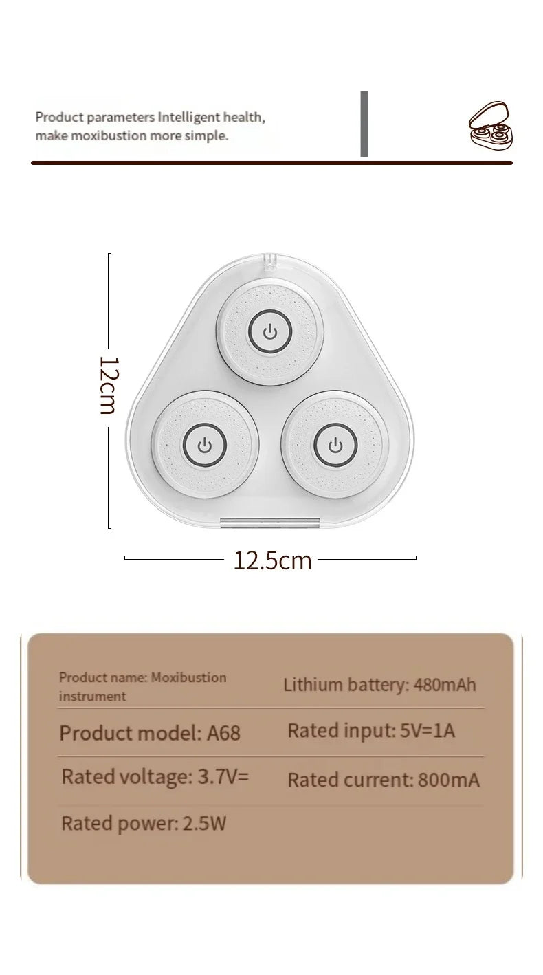 Smart Smoke-Free Moxibustion Device – Portable Heat Therapy Box