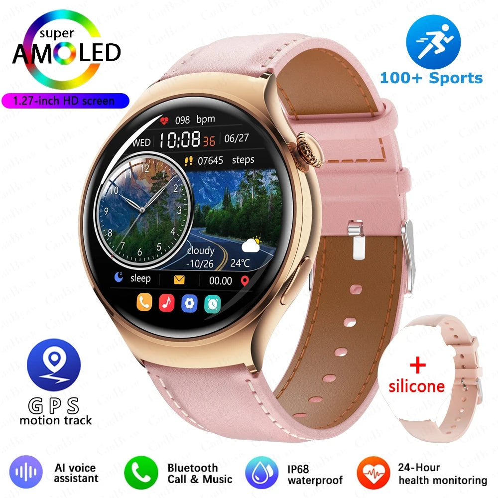 Women’s GPS Smartwatch with NFC, Bluetooth Call & Health Tracking